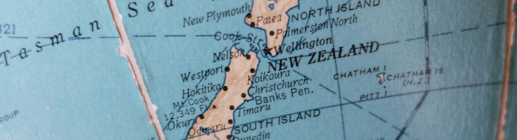 Map of New Zealand