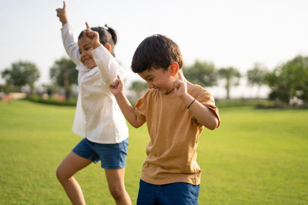 children dancing