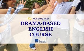 a group of teachers learning English with drama 