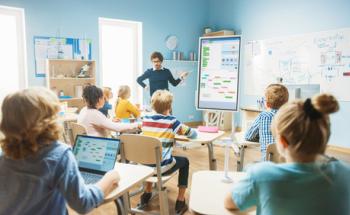 students learning in a classroom