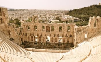 Odeon of Herodes Atticus from above 