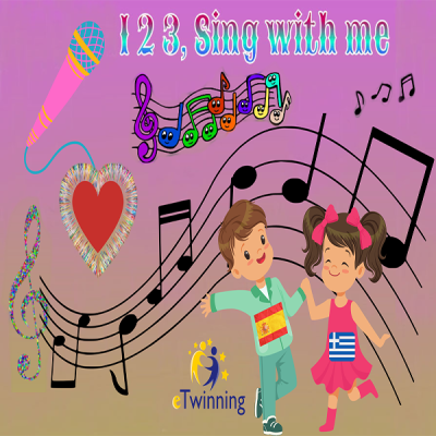 Logo of the project 1,2,3, sing with me! 