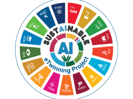 A logo that embodies the spirit of innovation and sustainability, featuring 17 interconnected elements or gears, each representing one of the Sustainable Development Goals, arranged in a circular formation.